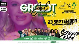 Môre is die groot dag! Ons kan nie wag nie. 😎 Maak seker jy Jol saam! Kry jou kaartjie NOU by iTickets. Klik hier: https://itickets.co.za/events/471871 | Afrikaans is Groot