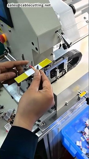 Wire Labeling Machine Wire Fold Over Label Applicator #factory #machine