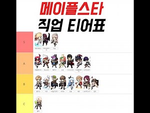 Maple Star: Job Tier Chart! We recommend leveling up characters with a tier of A or higher in Map...