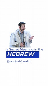 23K views · 15K reactions | A Secret Meaning in the Shema: a Hebrew word that gets lost in translation, but is filled with deep life-changing meaning. #shema #rabbi #hebrew #jewishprayer #rabbijosh | Joshua Franklin | Facebook