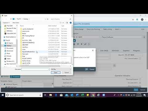 SAP S/4HANA Create Attachment for WBS