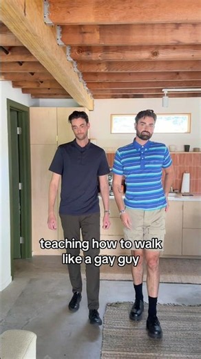 TEACHING A STRAIGHT MAN HOW TO WALK #shorts
