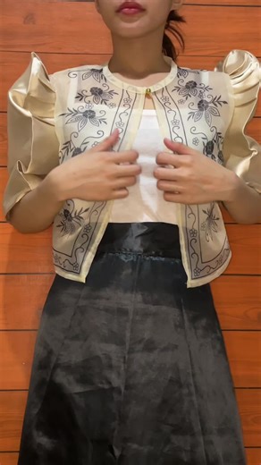 #modernfilipiniana bolero and skirt