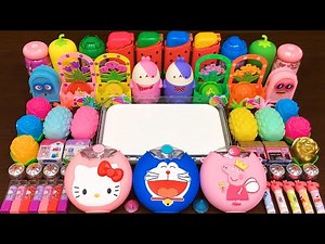 Mixing Random Things into GLOSSY Slime ! Satisfying Slime Videos #378 - Slime Mixing