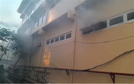 Fire hits DPWH-Cordillera office in Baguio