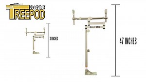 Watch Caldwell DeadShot TreePod Adjustable Ambidextrous Rifle Shooting Rest for Outdoor Range and Hunting on Amazon Live