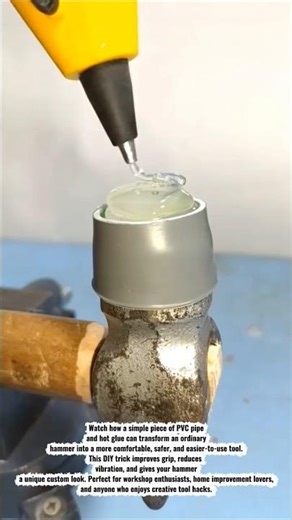 Amazing Hammer Upgrade Using PVC Pipe & Hot Glue | DIY Tool Hack