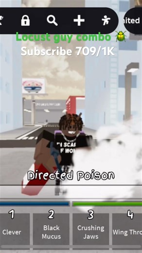 Locust guy 100% combo 🪲 #subscribe #roblox #jjs #fyp #gaming #blowup #jjk
