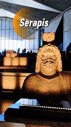 Meet Serapis at Grand Egyptian Museum. A fusion of Greek & Egyptian history. Diety for healing & abundance #Serapis #AncientEgypt #GrandEgyptianMuseum #TravelEgypt #Mythology | Ashraf El Bardisy