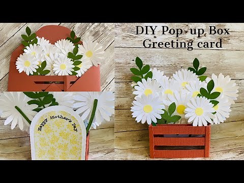 DIY Pop-Up Box Floral Greeting Card | How To Make Pop up Box Card