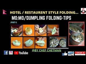 HOW TO MAKE MO:MO/DUMPLING/DIMSUM Folding at Home? By @CHEF CHETMAN KITCHEN