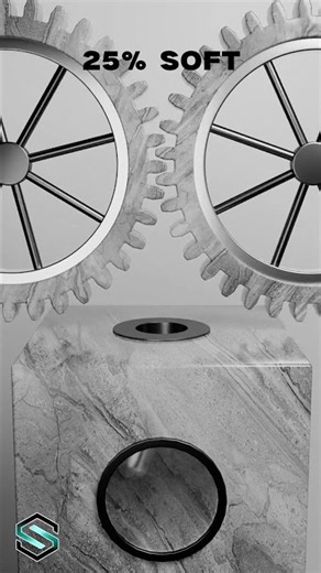 0% vs 100% Long Cylinder 3D Softness Simulation in Blender