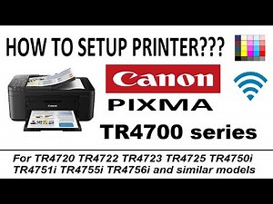 Canon TR4750i TR4751i TR4755i TR4756i TR4720 TR4722 TR4725 Printer and WiFi Setup #TR4750i #TR4755i