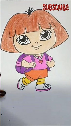 Learn to Draw Dora the Explorer | Kids Activity | #shorts #short #kids #art #doratheexplorer