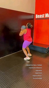 5 BENEFITS OF BALL THROWS: 1. Coordination & Balance 2. Endurance 3. Squat Form 4. Explosive Power 5. Functional ROM | LivFit