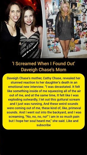 "I Couldn't Save Her" - Daveigh Chase's Mom Speaks Out
