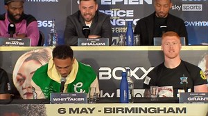 Ben Whittaker-Jordan Grant presser gets heated | 'Don't talk when I'm talking!'