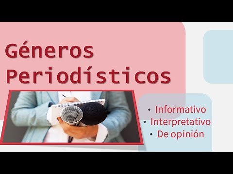 Journalistic genres (informative, interpretive, and opinion). The written press. Discover it!