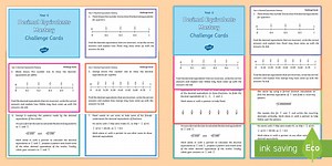 Year 6 Decimal Equivalents Maths Mastery Challenge Cards