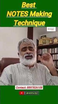 Akella Raghavendra Sir Best Notes Making Technique | UPSC CSE #upsc2026 #cseducation