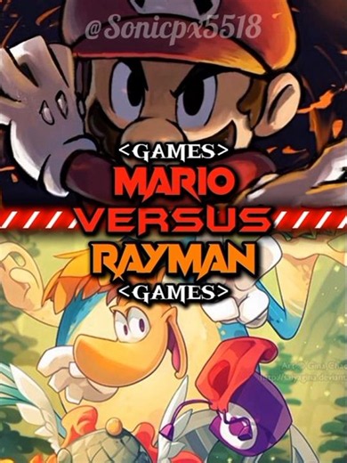 Mario #vs Rayman #vsedit #vsbattle #versus#edit #games