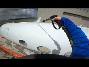 Aviation Detailing Washing a Gulfstream G550 Jet Airplane | Day In The Life