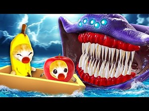 Deep Ocean Beast: Banana Cat & Apple Cat vs. SEA MONSTER ATTACK! 🌊 Banana Cat Compilation 😿 Cat MEME