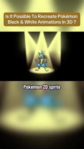 Can Pokémon 2D Sprites Animations Work In 3D ? #pokémon #pokemon #pokemoncommunity