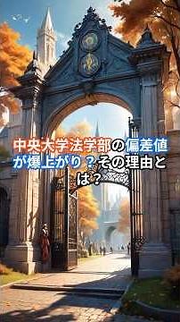 中央大学法学部の偏差値が爆上がり！？その理由とは？ #shorts #中央大学 #法学部 #march #大学受験