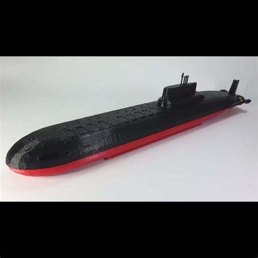 3D printed Typhoon-class submarine model!