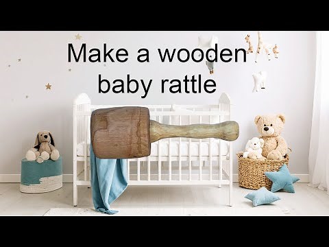 How to easily make a wooden baby rattle on a lathe.