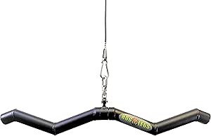 LAT Pull Down Bar Attachment for Cable Machine, Multi-Grip Fitness Spreader Bar for or Home Gym Fitness Pulley System