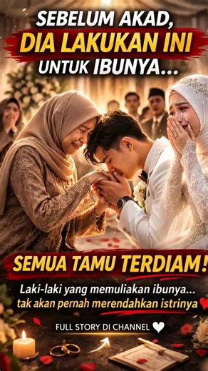 Sebelum Akad, Dia Lakukan Ini untuk Ibunya… Semua Terdiam 😢