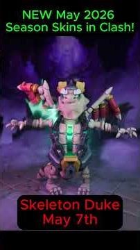 Every Skin Coming in the Skeleton Kingdom Season! (Clash Of Clans)