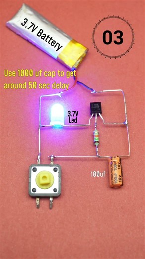 delay timer circuit experiment #shorts #scienceproject
