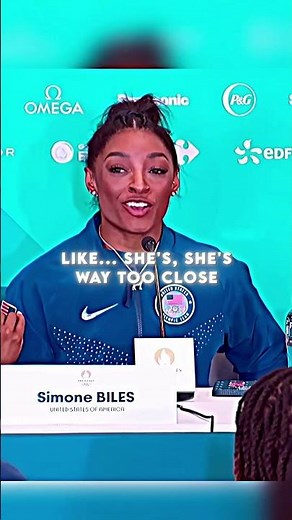 The only person Simone's afraid to compete against🤯 #gymnastics #olympics #sports