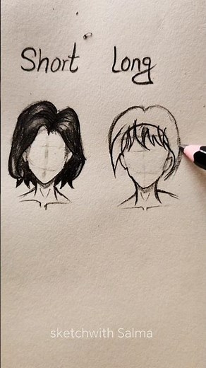 How to draw Girl's Hair Tutorial✏️ #drawing #tutorial #howtodraw #hair #art