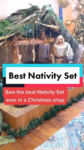Large nativity set. Best one ever. #nativity #christmasstore #oholynight