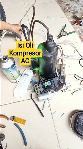 Mengisi Oli Kompresor AC dan Cek Ampere