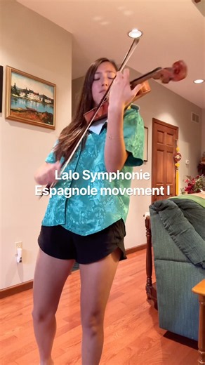 Lalo Symphonie Espagnole movement 1 | Violin Practice Clip #violinist #violingirl #classicalmusic