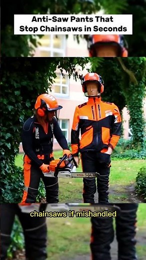 Anti Saw Pants That Stop Chainsaws in Seconds