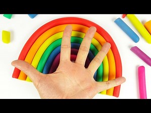 DIY How to Make Play Doh Rainbow Colors - Art and Craft for Kids