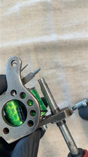 Pt.2 Assembly of an experimental Micky Sharpz tattoo machine. #pyrate #tattoomachine #asmr #diy