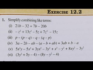 Class 7 Maths Chapter 12 l NCERT EXERCISE- 12.2 Alegbric Expression l CBSE Board l Solution l 7th