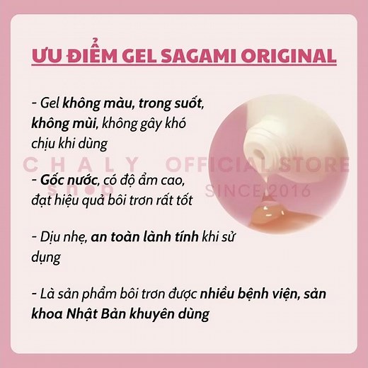 [Review] Gel bôi trơn cao cấp Sagami Original 60g Nhật | Shop Nhật Chaly