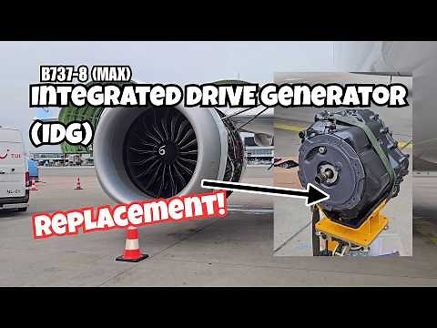 Boeing 737-8 MAX: Replacing an Integrated Drive Generator (IDG) + Explanation!