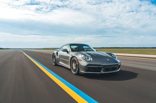 Porsche 911 Turbo S at the 0-to-150-to-0-MPH Speed Test 2023