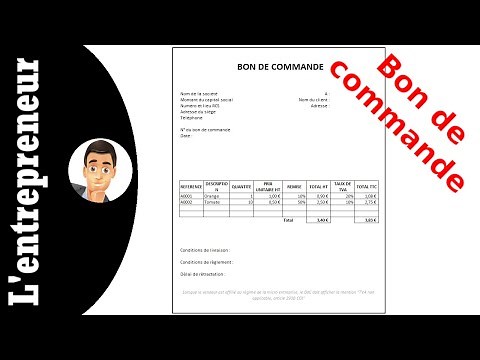 Create a purchase order on Excel