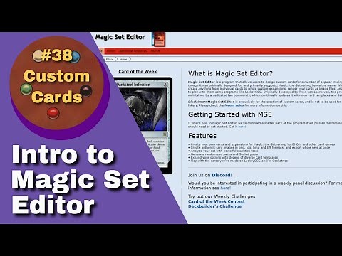 Intro to Magic Set Editor | Custom Cards #38