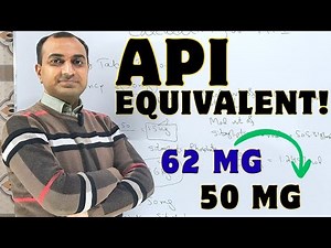 Active pharmaceutical ingredient calculation